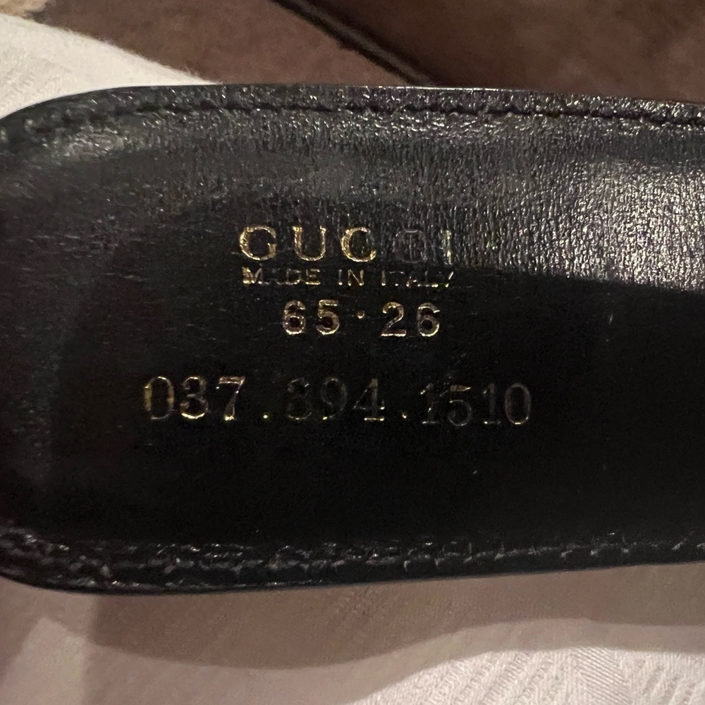 XS Gucci Belt 65cm Black Leather, authentic - Picture 2 of 7